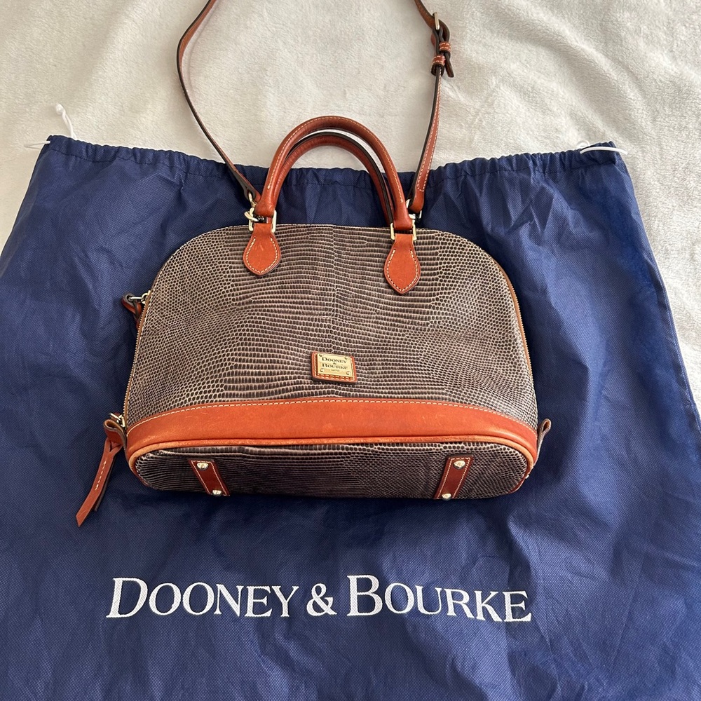 Dooney & Bourke Red and Brown Interior